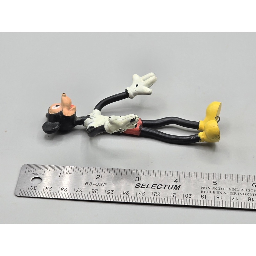 5" 1970's Rare Walt Disney Mickey Mouse Bendy Poseable Collectible Figure VTG - Picture 8 of 8
